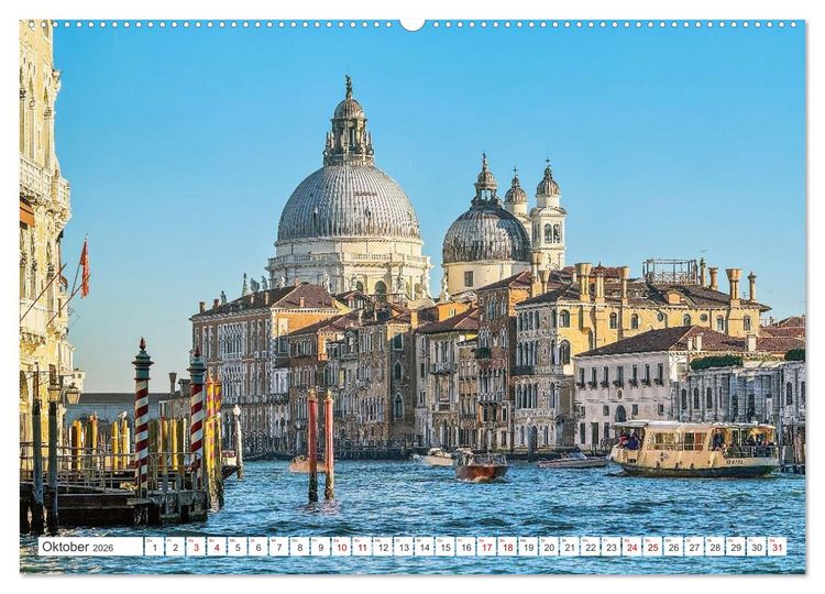 Produktbild: Venedig - Impressionen aus der Serenissima (hochwertiger Premium Wandkalender 2026 DIN A2 quer), Kunstdruck in Hochglanz