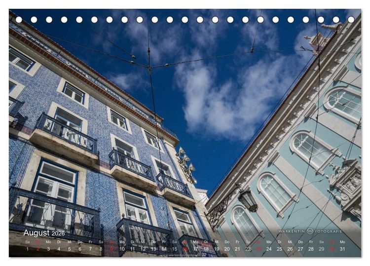 Produktbild: Zauberhaftes Lissabon (Tischkalender 2026 DIN A5 quer), CALVENDO Monatskalender