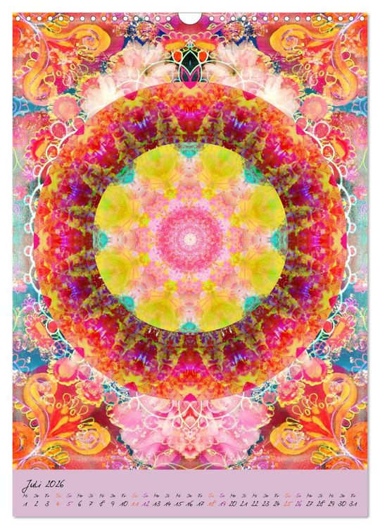 Produktbild: BLUMEN MANDALAS (Wandkalender 2026 DIN A3 hoch), CALVENDO Monatskalender