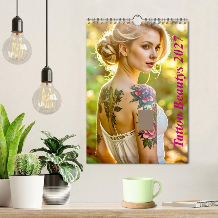 Produktbild: Tattoo Beautys (Wandkalender 2027 DIN A4 hoch), CALVENDO Monatskalender