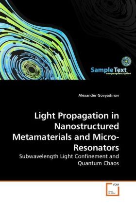 Produktbild: Govyadinov, A: Light Propagation in Nanostructured Metamater
