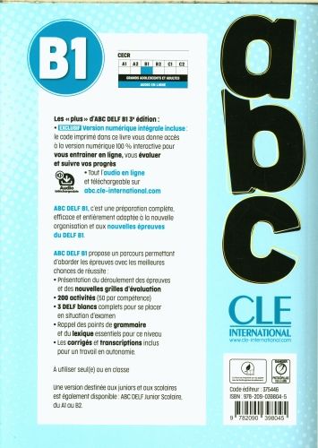 Produktbild: ABC DELF - Niveau B1 - 3eme edition