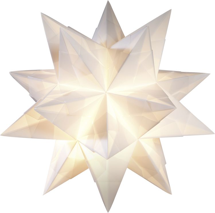 Produktbild: Folia Bascetta-Stern Set, TRANSPARENTPAPIER 115g/m&sup2;, 20x20cm, 32 Blatt, wei&szlig;