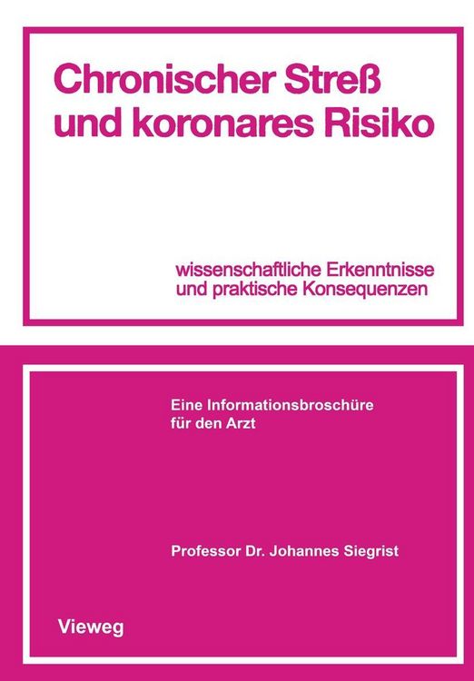 Produktbild: Chronischer Stre&szlig; und koronares Risiko
