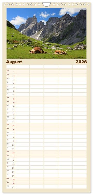 Produktbild: Familienplaner 2026 - Pferde und Ponys im Paradies mit 5 Spalten (Wandkalender, 21 x 45 cm) CALVENDO