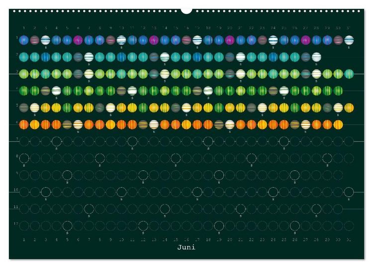 Produktbild: Perlenkalender (hochwertiger Premium Wandkalender 2027 DIN A2 quer), Kunstdruck in Hochglanz
