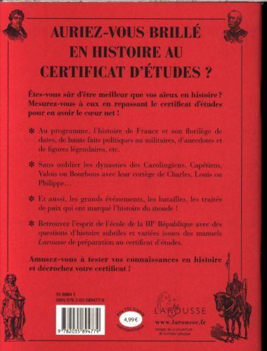 Produktbild: Auriez-Vous Brille En Histoire Au Certificat D'etudes ?