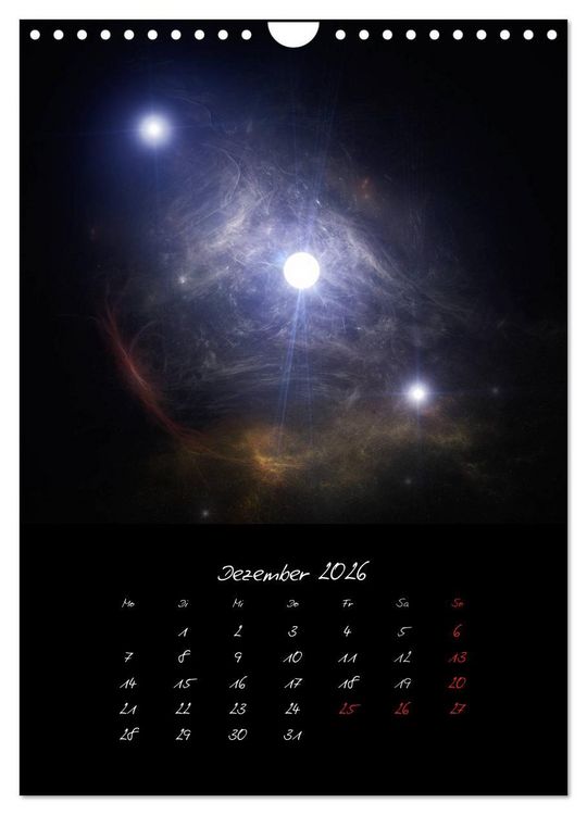 Produktbild: Die gro&szlig;e Reise in dem Universum (Wandkalender 2026 DIN A4 hoch), CALVENDO Monatskalender