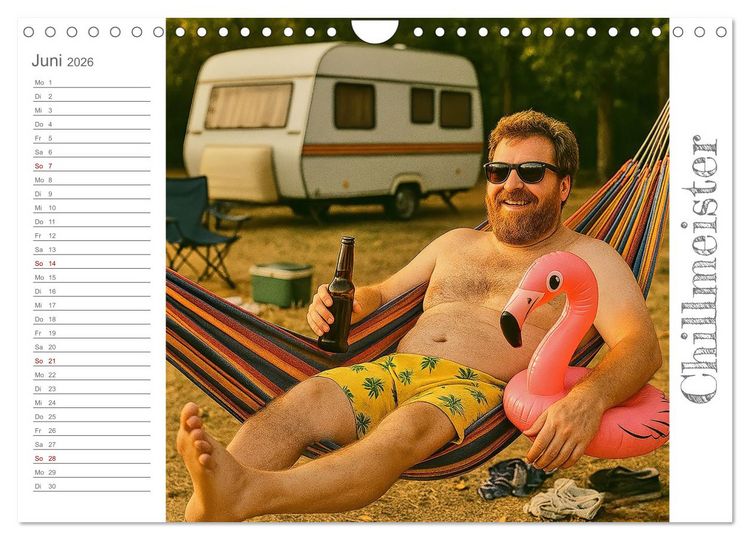 Produktbild: M&auml;nneralarm - Ein Jahr voller herrlicher M&auml;nnlichkeit (Wandkalender 2026 DIN A4 quer), CALVENDO Monatskalender