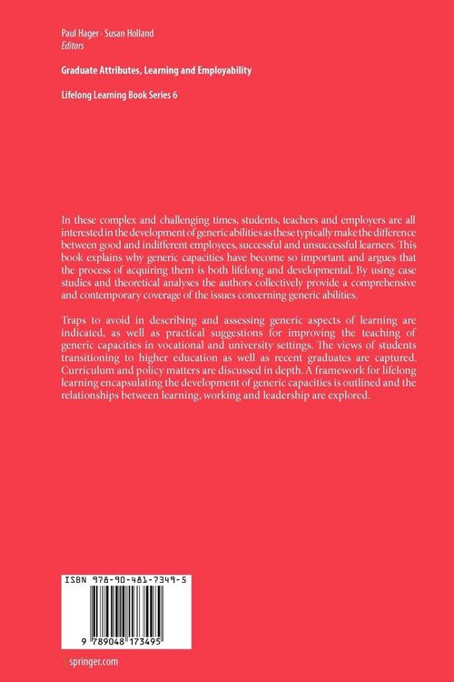 Produktbild: Graduate Attributes, Learning and Employability