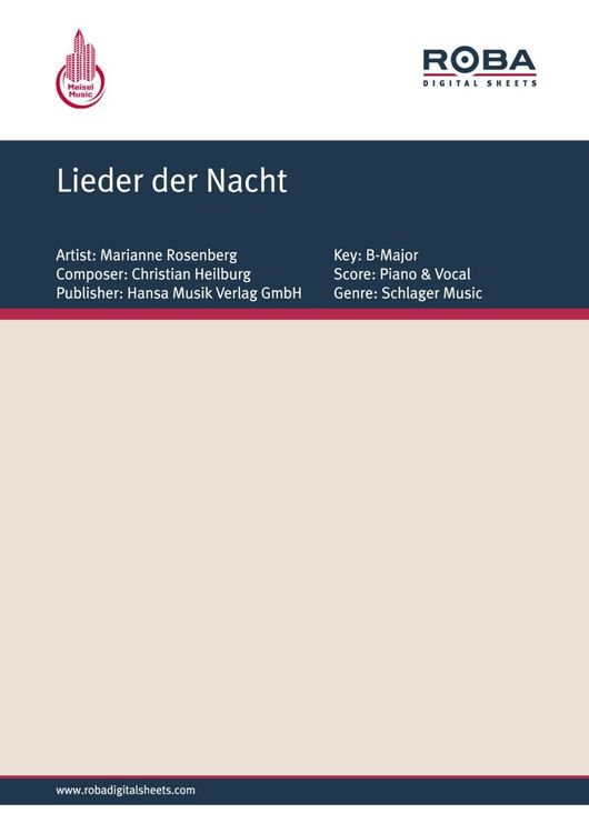 Produktbild: Lieder der Nacht