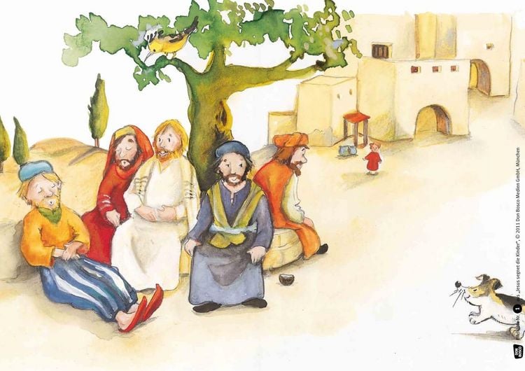 Produktbild: Jesus segnet die Kinder. Kamishibai Bildkartenset