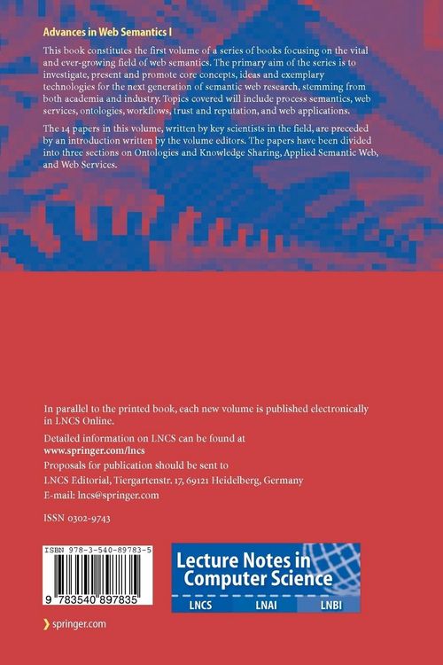 Produktbild: Advances in Web Semantics I