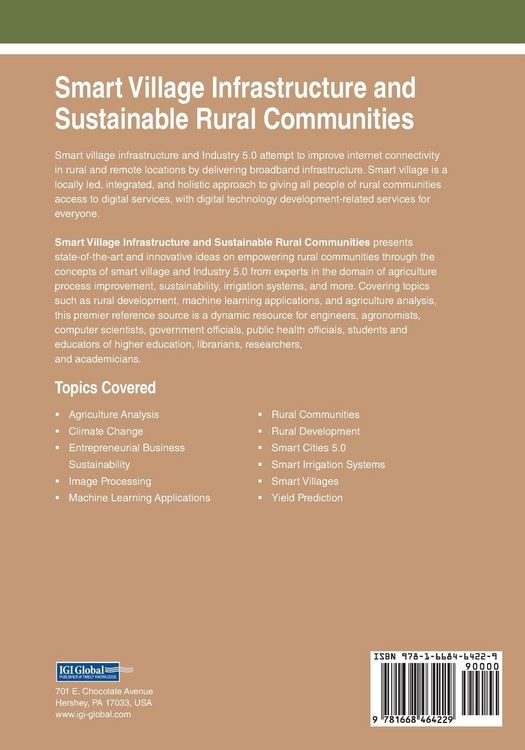 Produktbild: Smart Village Infrastructure and Sustainable Rural Communities