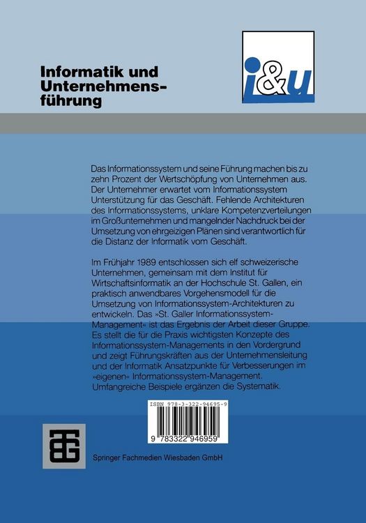Produktbild: Unternehmensf&uuml;hrung und Informationssystem