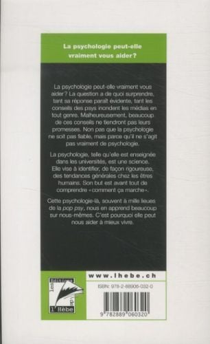 Produktbild: La psychologie peut-elle vraiment vous aider ?