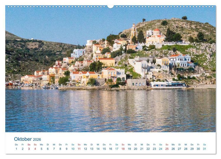 Produktbild: Symi 2026, Perle der &Auml;g&auml;is (Wandkalender 2026 DIN A2 quer), CALVENDO Monatskalender