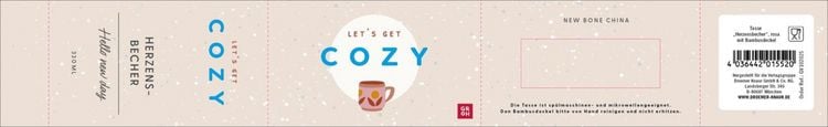 Produktbild: COZY Tasse mit Bambusdeckel (rosa)