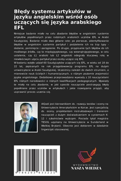 Produktbild: B&iquest;&iquest;dy systemu artyku&iquest;&oacute;w w j&iquest;zyku angielskim w&iquest;r&oacute;d os&oacute;b ucz&iquest;cych si&iquest; j&iquest;zyka arabskiego EFL