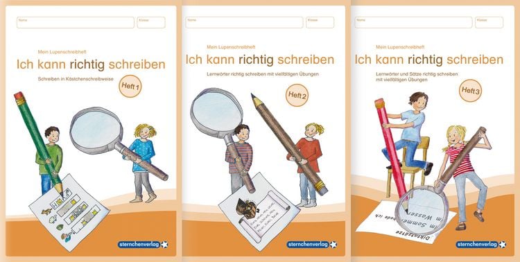 Produktbild: Mein Lupenschreibheft 1 bis 3 im Set - Ich kann richtig schreiben