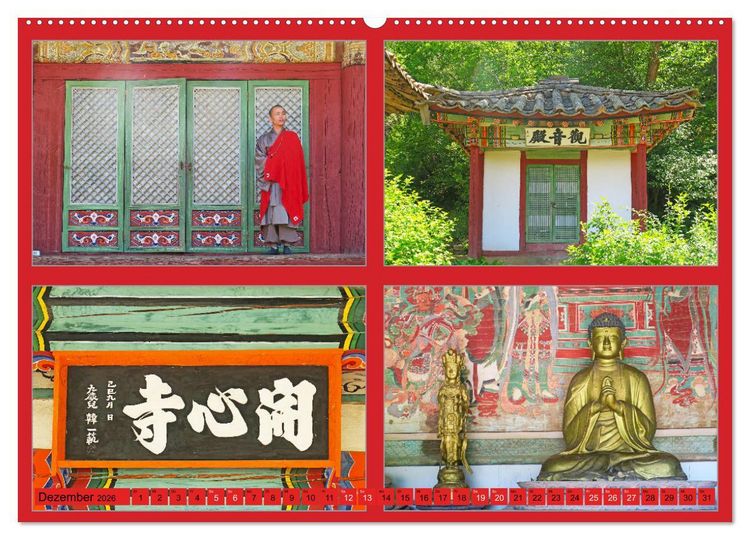 Produktbild: NORDKOREA - SCH&Ouml;NES UNGEW&Ouml;HNLICHES FARBIGES FREUNDLICHES (hochwertiger Premium Wandkalender 2026 DIN A2 quer), Kunstdruck in Hochglanz