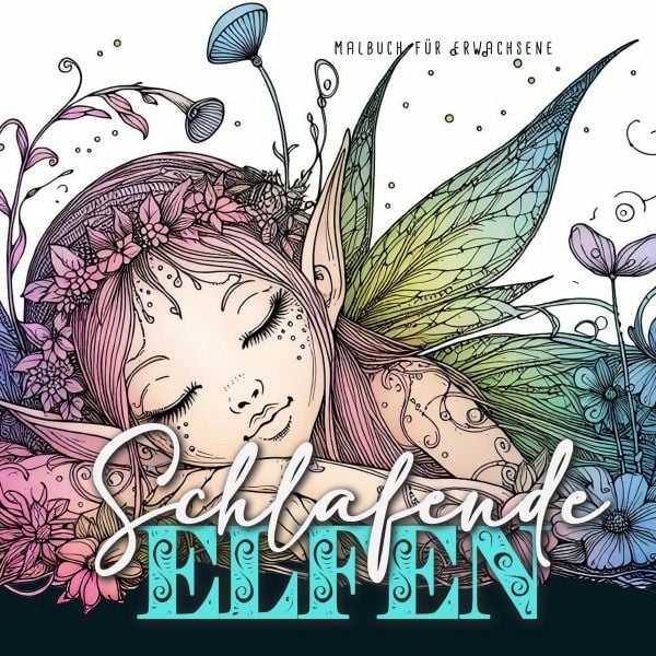 Produktbild: Schlafende Elfen Malbuch f&uuml;r Erwachsene
