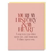 Produktbild: 6-Pack Elizabeth Gilbert You Are My History and My Heart Card