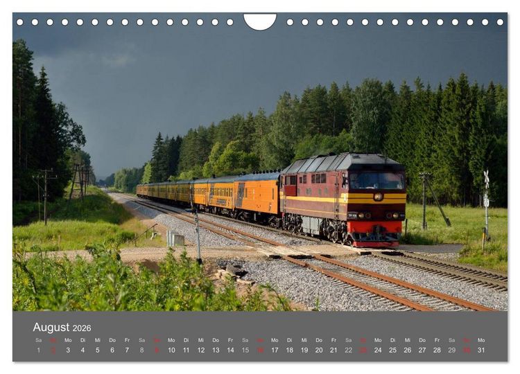 Produktbild: Eisenbahn Kalender 2026 - Oberlausitz und Nachbarl&auml;nder (Wandkalender 2026 DIN A4 quer), CALVENDO Monatskalender