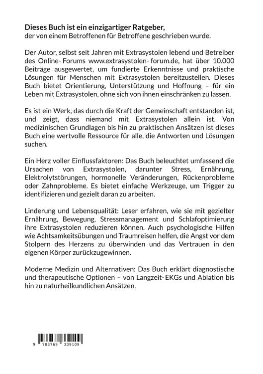 Produktbild: Extrasystolen: verstehen, behandeln, angstfrei sein.