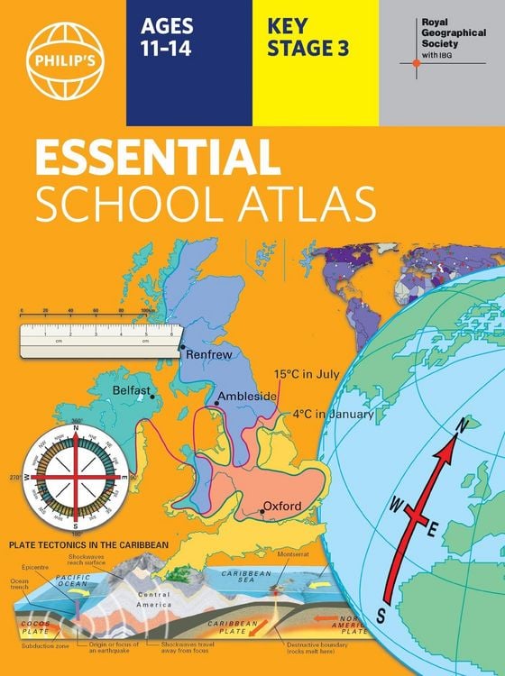 Produktbild: Philip''s RGS Essential School Atlas