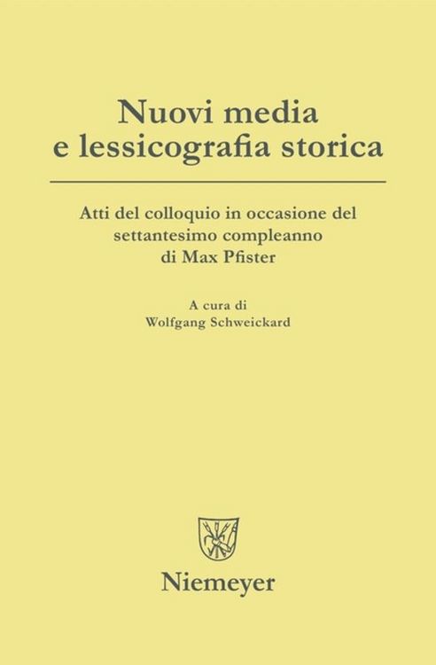 Produktbild: Nuovi media e lessicografia storica