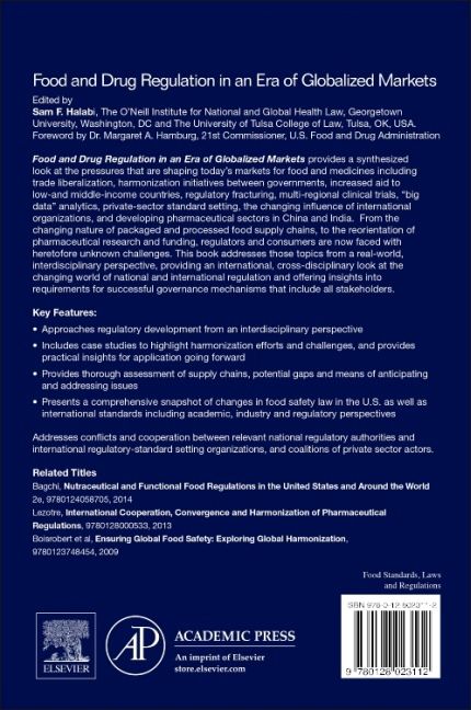 Produktbild: Halabi, S: Food and Drug Regulation in an Era of Globalized