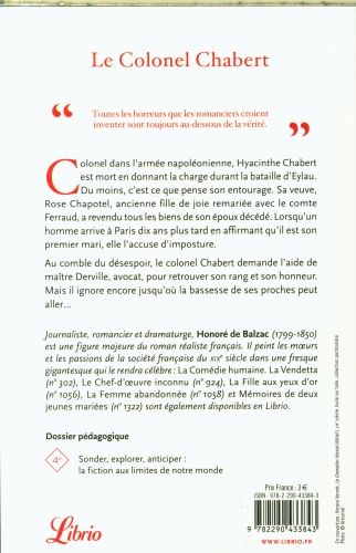 Produktbild: Le colonel Chabert
