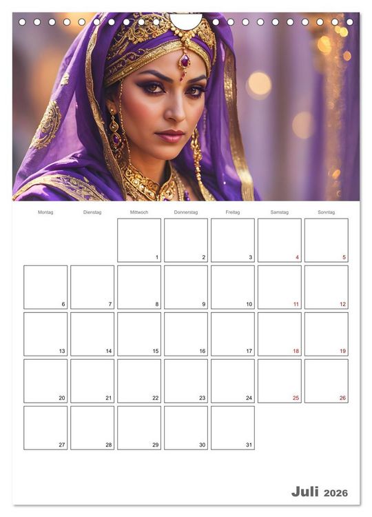 Produktbild: Frauen des Sultans (Wandkalender 2026 DIN A4 hoch), CALVENDO Monatskalender
