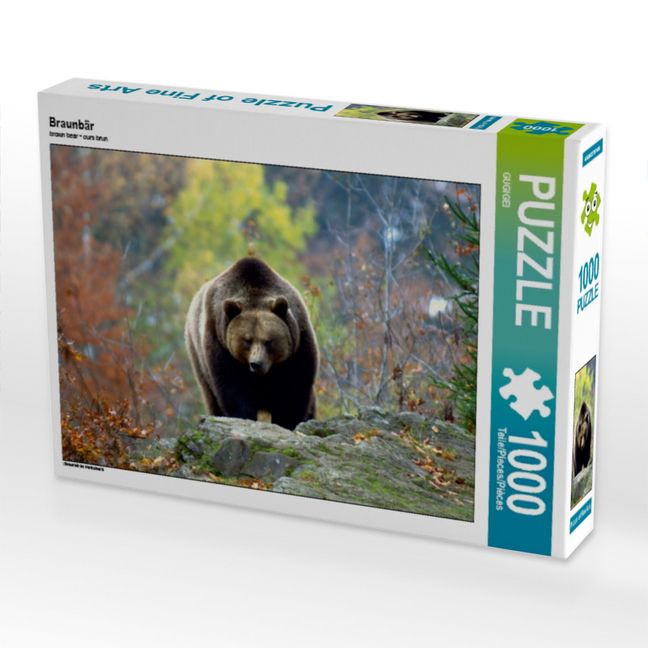 Produktbild: CALVENDO Puzzle Braunb&auml;r | 1000 Teile Lege-Gr&ouml;&szlig;e 64x48cm Foto-Puzzle f&uuml;r gl&uuml;ckliche Stunden
