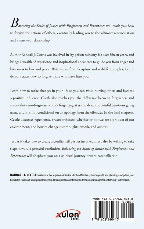 Produktbild: BALANCING THE SCALES OF JUSTICE With Forgiveness and Repentance