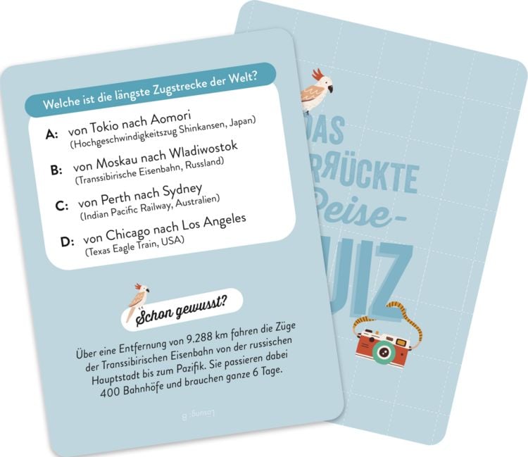 Produktbild: Das verr&uuml;ckte Reise-Quiz