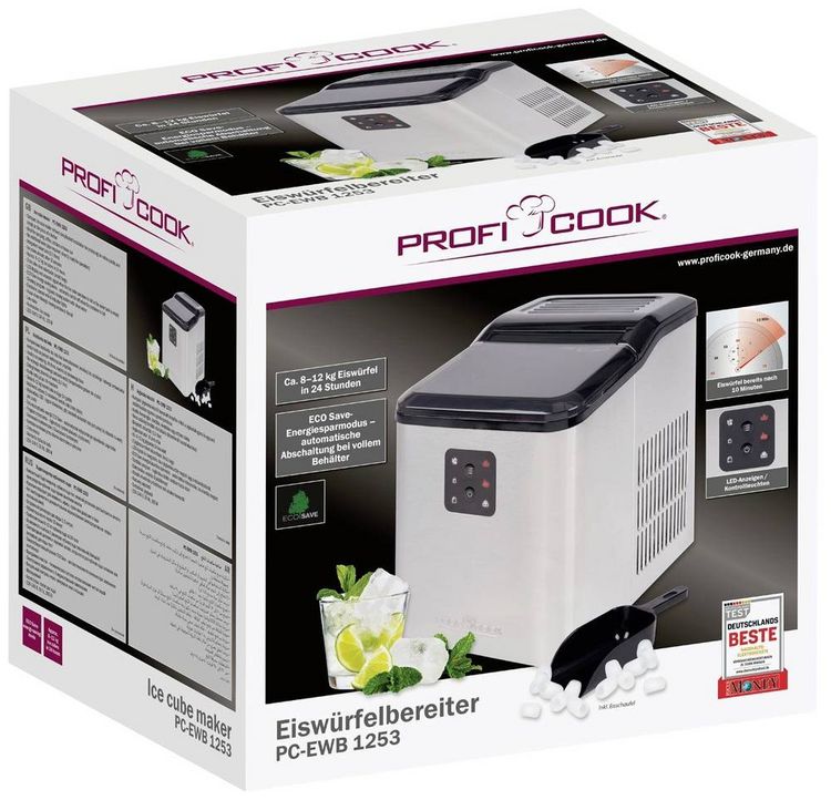 Produktbild: Profi Cook PC-EWB 1253 Eisw&uuml;rfelbereiter 1.5 l