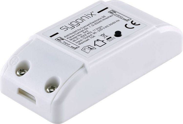 Produktbild: Wi-Fi Schalter 1-Kanal Schaltleistung (max.) 2300W