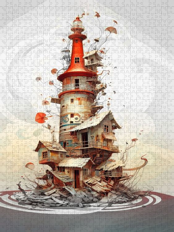 Produktbild: CALVENDO Puzzle Mystisches Leuchtfeuer | 2000 Teile Lege-Gr&ouml;&szlig;e 90x67cm Foto-Puzzle f&uuml;r gl&uuml;ckliche Stunden