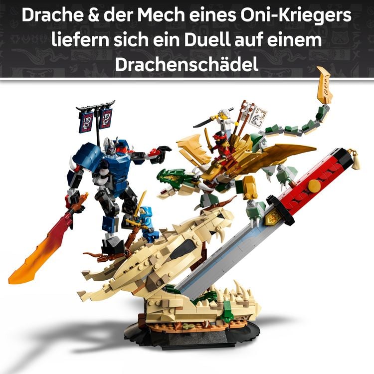 Produktbild: LEGO NINJAGO 71871 Showdown auf der Drachenklinge, Bauset mit Actionfigur f&uuml;r Kinder ab 9 Jahren