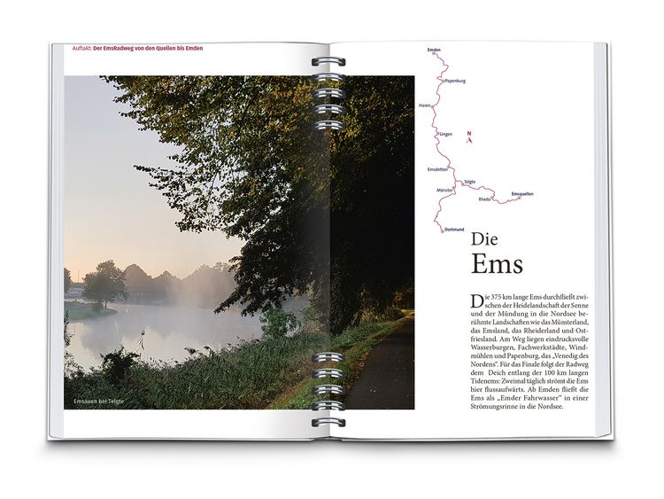 Produktbild: KOMPASS Radreisef&uuml;hrer EmsRadweg