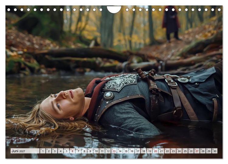 Produktbild: Germanische Mythen &ndash; Die Nibelungensage (Wandkalender 2027 DIN A4 quer), CALVENDO Monatskalender