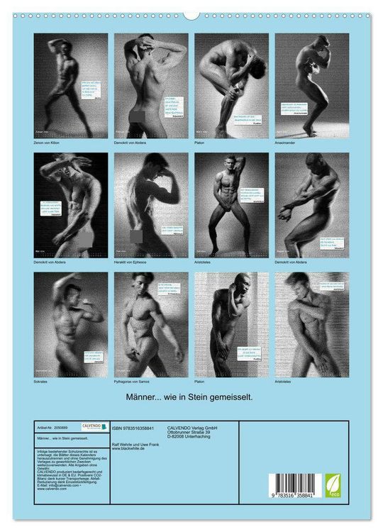 Produktbild: M&auml;nner... wie in Stein gemeisselt. (hochwertiger Premium Wandkalender 2026 DIN A2 hoch), Kunstdruck in Hochglanz