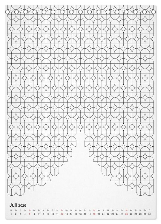 Produktbild: Geometric Graphik Art (Tischkalender 2026 DIN A5 hoch), CALVENDO Monatskalender