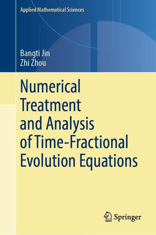 Produktbild: Numerical Treatment and Analysis of Time-Fractional Evolution Equations