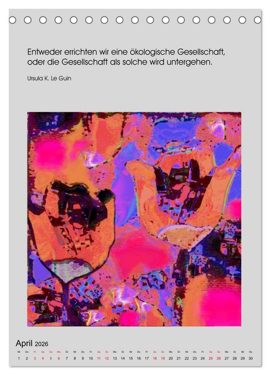 Produktbild: NaturVisionen (Tischkalender 2026 DIN A5 hoch), CALVENDO Monatskalender