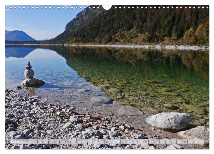 Produktbild: Der Sylvenstein - Impressionen eines Sees in Oberbayern (Wandkalender 2026 DIN A3 quer), CALVENDO Monatskalender