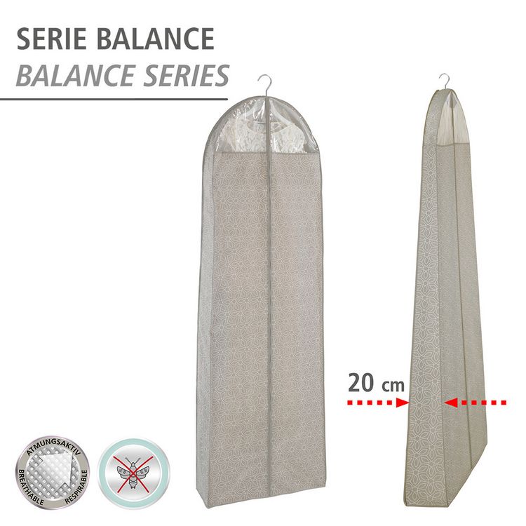 Produktbild: Kleidersack Balance 180 x 60 cm, 2er Set, atmungsaktiv