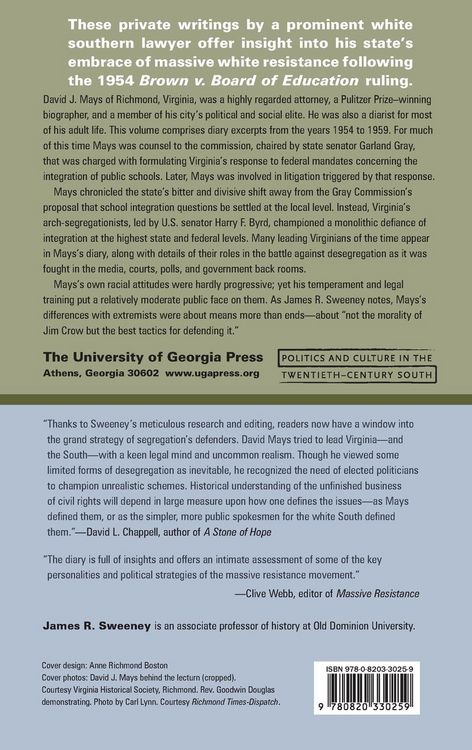 Produktbild: Race, Reason, and Massive Resistance